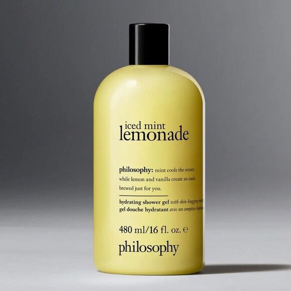 Philosophy Iced Mint Lemonade Shower Gel 16oz Body Care Self SPA Aromatherapy - Picture 1 of 3